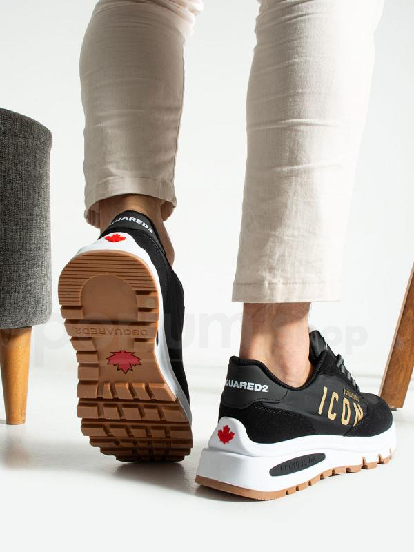 حذاء سنيكرز رجالي Dsquared2 ICON بتفاصيل شعار